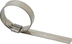 IDEAL TRIDON - 2" ID, Grade 201, Stainless Steel Preformed J-Type Clamp - 5/8" Wide x 0.03" Thick - Caliber Tooling