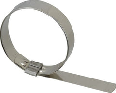 IDEAL TRIDON - 3" ID, Grade 201, Stainless Steel Preformed J-Type Clamp - 3/4" Wide x 0.03" Thick - Caliber Tooling