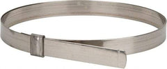 IDEAL TRIDON - 7" ID, Grade 201, Stainless Steel Preformed J-Type Clamp - 3/4" Wide x 0.03" Thick - Caliber Tooling