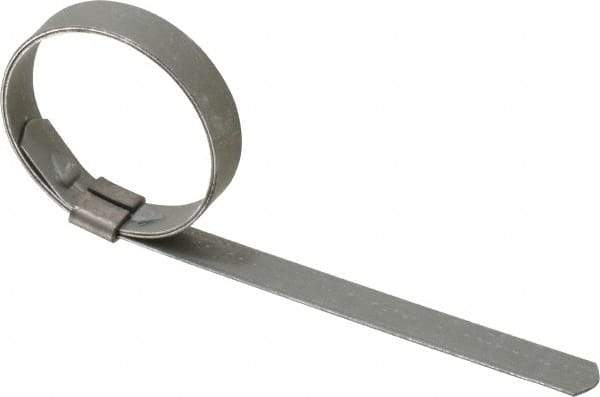 IDEAL TRIDON - 1-3/8" ID Grade 201 Stainless Steel Preformed Center Punch Clamp - 3/8" Wide, 0.025" Thick - Caliber Tooling