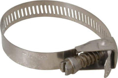 IDEAL TRIDON - SAE Size 28, 1 to 2-1/4" Diam, Stainless Steel Quick Release Worm Drive Clamp - 1/2" Wide, Material Grade 301, Series 550 - Caliber Tooling