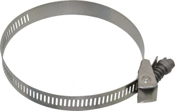 IDEAL TRIDON - SAE Size 48, 1-1/2 to 3-1/2" Diam, Stainless Steel Quick Release Worm Drive Clamp - 1/2" Wide, Material Grade 301, Series 550 - Caliber Tooling