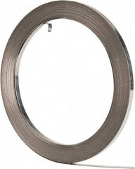 IDEAL TRIDON - Grade 201, Stainless Steel Banding Strap Roll - 3/8" Wide x 0.025" Thick - Caliber Tooling