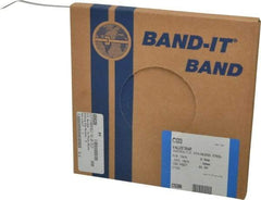 Made in USA - Grade 200 to 300, Stainless Steel Banding Strap Roll - 3/8" Wide x 0.015" Thick - Caliber Tooling