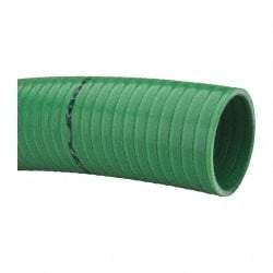 Continental ContiTech - 15 to 150°F, 3" Inside x 3.38" Outside Diam, PVC Liquid Suction & Discharge Hose - Green, 100' Long, 65 psi Working Pressure - Caliber Tooling