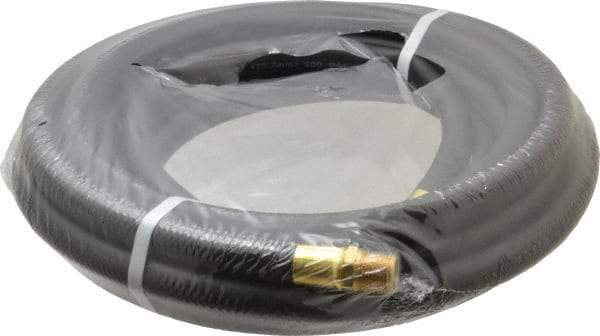 Continental ContiTech - 1/2" ID x 0.811" OD 25' Long Multipurpose Air Hose - MNPT x MNPT Ends, 200 Working psi, -40 to 190°F, 1/2" Fitting, Black - Caliber Tooling