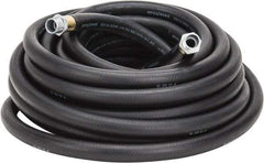 Continental ContiTech - 3/4" ID x 1.118" OD 50' Long Multipurpose Air Hose - MNPT x MNPT Ends, 200 Working psi, -40 to 190°F, 3/4" Fitting, Black - Caliber Tooling