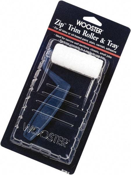 Wooster Brush - Trim Paint Roller Kit - Includes Paint Tray, Roller Cover & Frame - Caliber Tooling