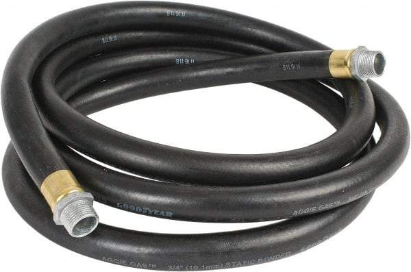 Continental ContiTech - 3/4" ID x 1-1/8" OD x 12' OAL, NPT Male x Male Petroleum Transfer Hose - 100 Max Working psi, 3/4" Fitting, Black - Caliber Tooling