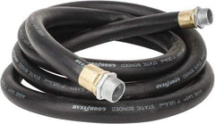 Continental ContiTech - 1" ID x 1-1/8" OD x 12' OAL, NPT Male x Male Petroleum Transfer Hose - 100 Max Working psi, 1" Fitting, Black - Caliber Tooling