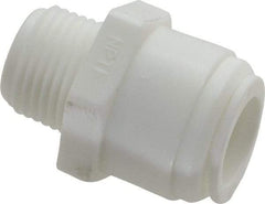 Value Collection - 1/2" Outside Diam, 3/8 NPT, Acetal Push-to-Connect Tube Male Connector - 150 Max psi - Caliber Tooling