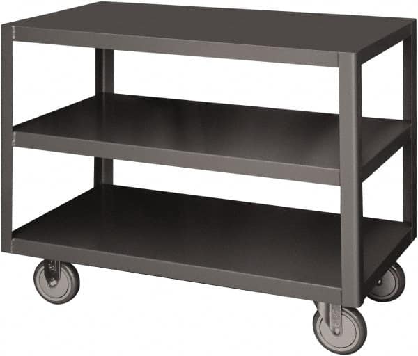 Durham - Mobile Table - Steel, Gray, 36" Long x 24" Deep x 30" High - Caliber Tooling