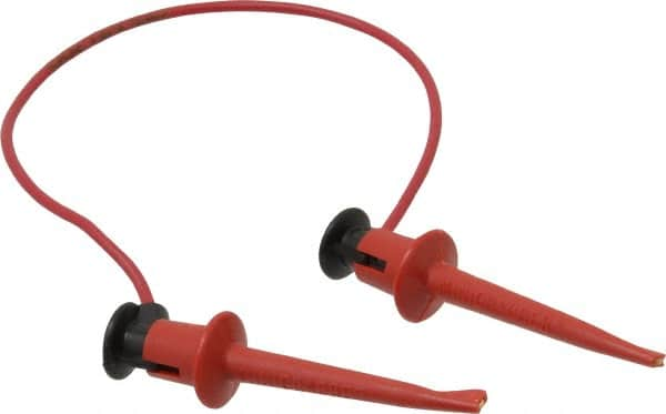 Pomona - Red Electrical Test Equipment Patch Cord - Use with Test Clips - Caliber Tooling