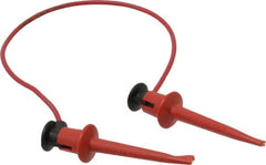 Pomona - Red Electrical Test Equipment Patch Cord - Use with Test Clips - Caliber Tooling