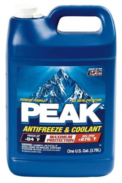 Peak - 1 Gal Antifreeze & Coolant - Ethylene Glycol & Conventional Inhibitors Composition - Caliber Tooling