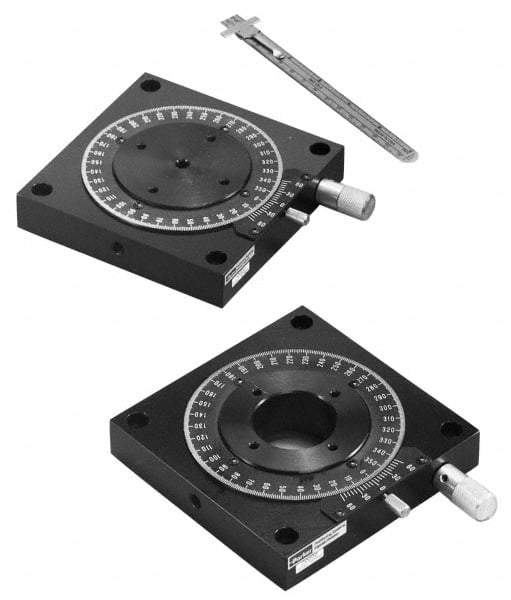 Parker - Rotary Positioning Stages Style: Worm Gear Low Profile Stage Thread Size: 10-32 - Caliber Tooling