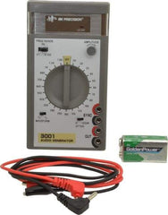 B&K Precision - 0/-20 dB, 600 Ohm, 1,500 MHz Sine Wave, Analog Display Function Generator - 10 ppm Wave Accuracy, 20 dB Amplitude, Includes 9V Battery, Instruction Manual, Two Standard Banana Plug to Insulated Clip Test Leads - Caliber Tooling