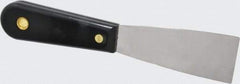 Value Collection - 1-1/2" Wide Chisel Edge Blade Stainless Steel Putty Knife - Nylon Handle, 7.68" OAL - Caliber Tooling