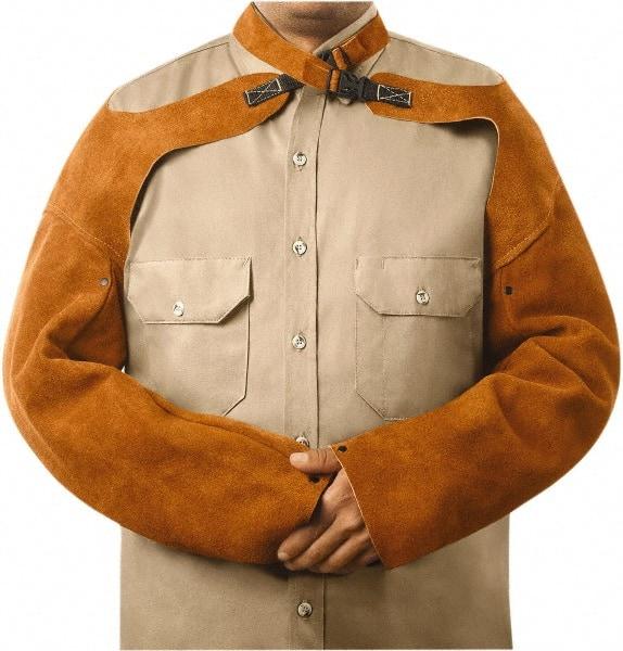 Steiner - Size Standard, Brown Leather Sleeve - 23" Long Sleeve, Elastic Opening at Both Ends - Caliber Tooling