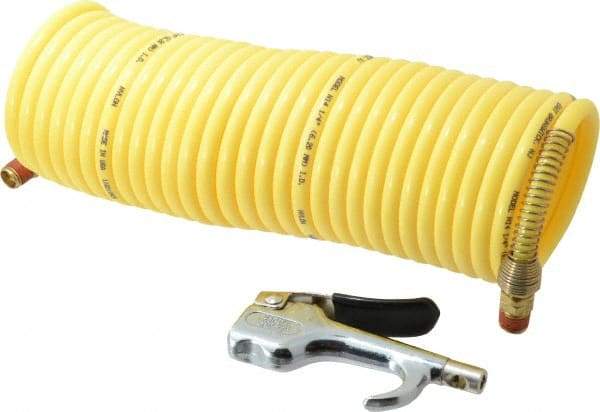 Coilhose Pneumatics - 1/4" ID Thumb Lever Blow Gun - 25' Long Hose - Caliber Tooling