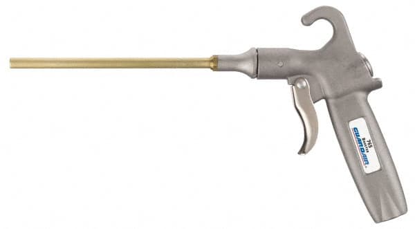 Guardair - 120 Max psi Safety Shield Pistol Grip Blow Gun - 1/4 NPT, 6" Tube Length, Aluminum Body/Brass Extension - Caliber Tooling