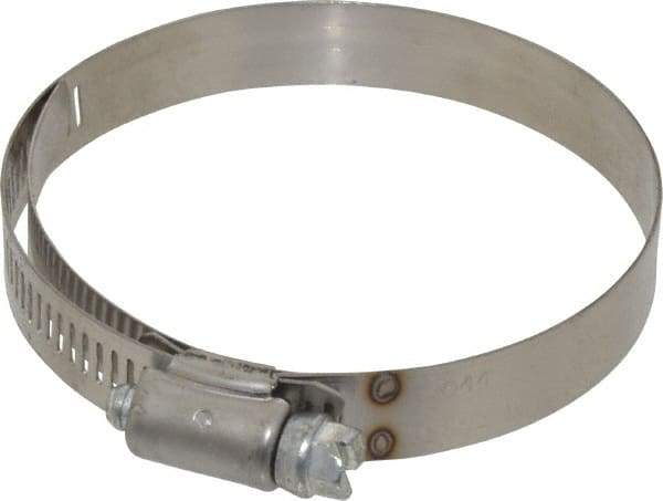 IDEAL TRIDON - SAE Size 44, 2-5/16 to 3-1/4" Diam, Stainless Steel Shielded Worm Drive Clamp - Material Grade 201, Series 613 - Caliber Tooling