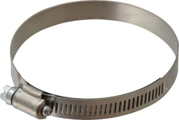 IDEAL TRIDON - SAE Size 52, 2-13/16 to 3-3/4" Diam, Stainless Steel Shielded Worm Drive Clamp - Material Grade 201, Series 613 - Caliber Tooling