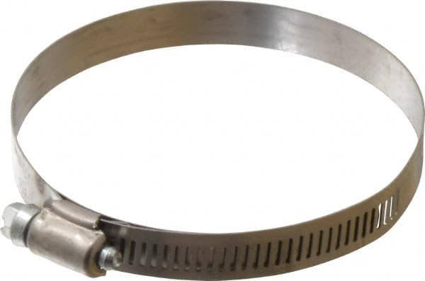 IDEAL TRIDON - SAE Size 56, 3-1/16 to 4" Diam, Stainless Steel Shielded Worm Drive Clamp - Material Grade 201, Series 613 - Caliber Tooling