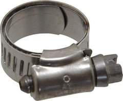 IDEAL TRIDON - SAE Size 8, 5/8 to 1" Diam, Stainless Steel Shielded Worm Drive Clamp - Material Grade 301, Series 615 - Caliber Tooling