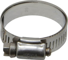 IDEAL TRIDON - SAE Size 20, 1 to 1-3/4" Diam, Stainless Steel Shielded Worm Drive Clamp - Material Grade 301, Series 615 - Caliber Tooling