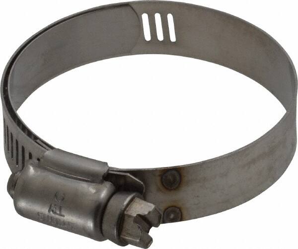 IDEAL TRIDON - SAE Size 28, 1-5/16 to 2-1/4" Diam, Stainless Steel Shielded Worm Drive Clamp - Material Grade 301, Series 615 - Caliber Tooling