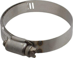 IDEAL TRIDON - SAE Size 32, 1-9/16 to 2-1/2" Diam, Stainless Steel Shielded Worm Drive Clamp - Material Grade 301, Series 615 - Caliber Tooling