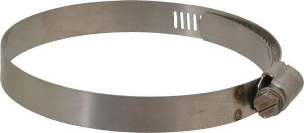 IDEAL TRIDON - SAE Size 52, 2-13/16 to 3-3/4" Diam, Stainless Steel Shielded Worm Drive Clamp - Material Grade 301, Series 615 - Caliber Tooling