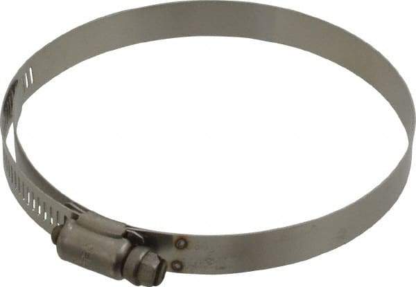 IDEAL TRIDON - SAE Size 60, 3-9/16 to 4-1/4" Diam, Stainless Steel Shielded Worm Drive Clamp - Material Grade 301, Series 615 - Caliber Tooling