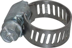 IDEAL TRIDON - SAE Size 4, 5/16 to 5/8" Diam, Carbon Steel Miniature Worm Drive Clamp - 5/16" Wide, Series 300 - Caliber Tooling