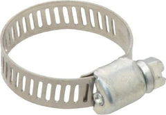 IDEAL TRIDON - SAE Size 10, 1/2 to 1-1/16" Diam, Carbon Steel Miniature Worm Drive Clamp - 5/16" Wide, Series 300 - Caliber Tooling