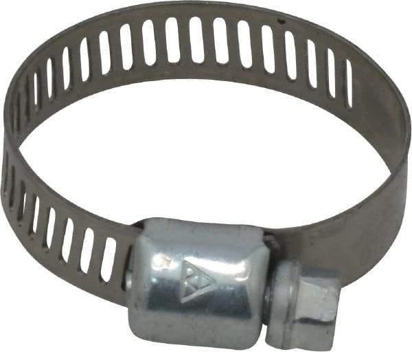 IDEAL TRIDON - SAE Size 12, 9/16 to 1-1/4" Diam, Carbon Steel Miniature Worm Drive Clamp - 5/16" Wide, Series 300 - Caliber Tooling