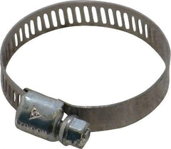 IDEAL TRIDON - SAE Size 16, 11/16 to 1-1/2" Diam, Carbon Steel Miniature Worm Drive Clamp - 5/16" Wide, Series 300 - Caliber Tooling