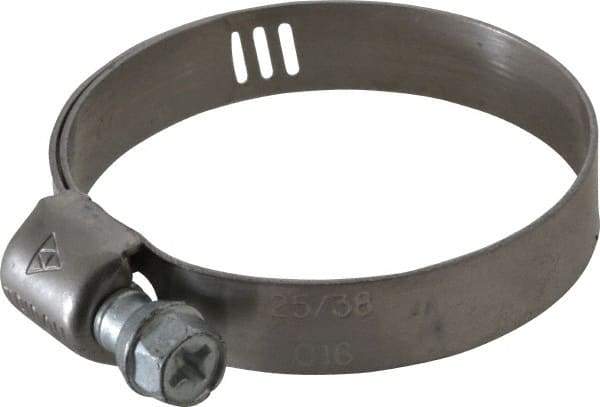 IDEAL TRIDON - SAE Size 16, 11/16 to 1-1/2" Diam, Stainless Steel Miniature Worm Drive Clamp - 5/16" Wide, Material Grade 301, Series 325 - Caliber Tooling