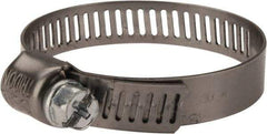 IDEAL TRIDON - SAE Size 20, 7/8 to 1-3/4" Diam, Stainless Steel Miniature Worm Drive Clamp - 5/16" Wide, Material Grade 301, Series 325 - Caliber Tooling