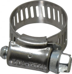 IDEAL TRIDON - SAE Size 8, 7/16 to 1" Diam, Carbon Steel Worm Drive Clamp - 1/2" Wide, Series 600 - Caliber Tooling