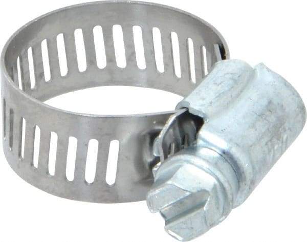 IDEAL TRIDON - SAE Size 10, 9/16 to 1-1/16" Diam, Carbon Steel Worm Drive Clamp - 1/2" Wide, Series 600 - Caliber Tooling