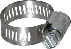 IDEAL TRIDON - SAE Size 12, 9/16 to 1-1/4" Diam, Carbon Steel Worm Drive Clamp - 1/2" Wide, Series 600 - Caliber Tooling