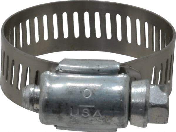 IDEAL TRIDON - SAE Size 16, 11/16 to 1-1/2" Diam, Carbon Steel Worm Drive Clamp - 1/2" Wide, Series 600 - Caliber Tooling