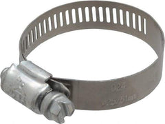 IDEAL TRIDON - SAE Size 24, 1-1/16 to 2" Diam, Carbon Steel Worm Drive Clamp - 1/2" Wide, Series 600 - Caliber Tooling