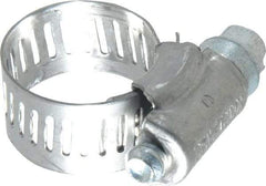 IDEAL TRIDON - SAE Size 6, 3/8 to 7/8" Diam, Stainless Steel Worm Drive Clamp - 1/2" Wide, Material Grade 201, Series 611 - Caliber Tooling