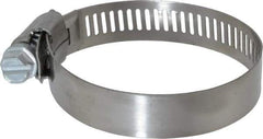 IDEAL TRIDON - SAE Size 28, 1-5/16 to 2-1/4" Diam, Stainless Steel Worm Drive Clamp - 1/2" Wide, Material Grade 201, Series 611 - Caliber Tooling