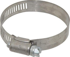 IDEAL TRIDON - SAE Size 32, 1-9/16 to 2-1/2" Diam, Stainless Steel Worm Drive Clamp - 1/2" Wide, Material Grade 201, Series 611 - Caliber Tooling