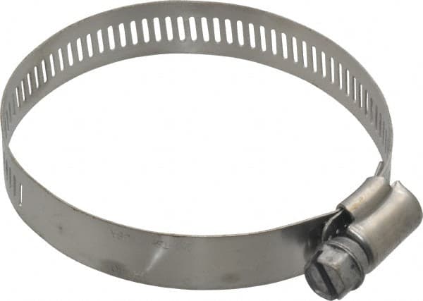 IDEAL TRIDON - SAE Size 40, 2-1/16 to 3" Diam, Stainless Steel Worm Drive Clamp - 1/2" Wide, Material Grade 201, Series 611 - Caliber Tooling