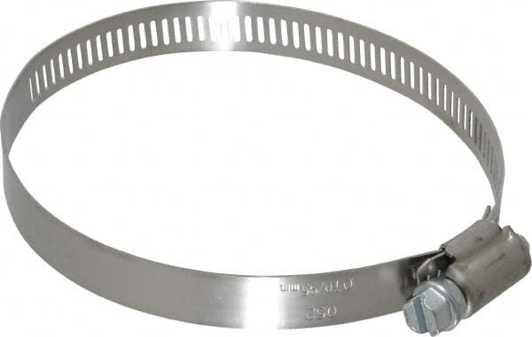 IDEAL TRIDON - SAE Size 52, 2-13/16 to 3-3/4" Diam, Stainless Steel Worm Drive Clamp - 1/2" Wide, Material Grade 201, Series 611 - Caliber Tooling